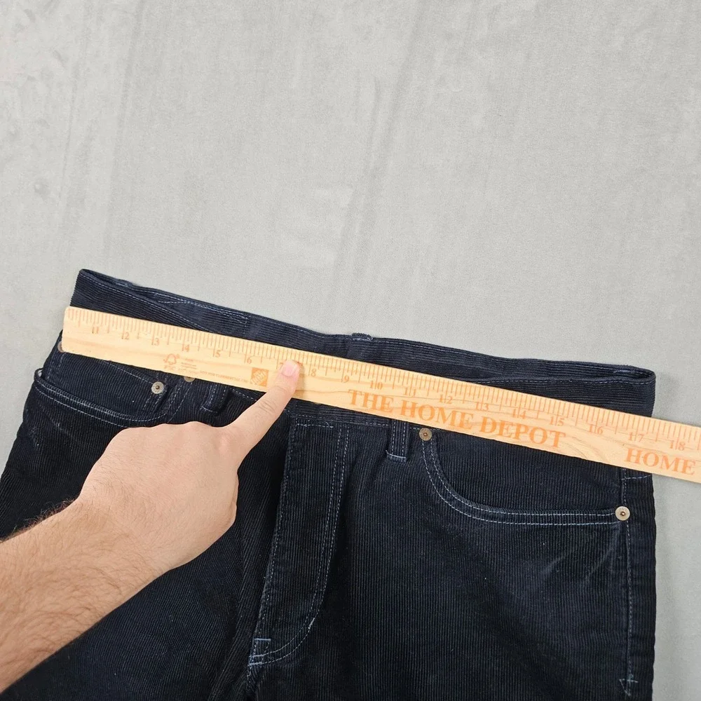 Polo Ralph Lauren Corduroy Pants Mens 34x32 Navy Blue Straight Leg 5-Pocket